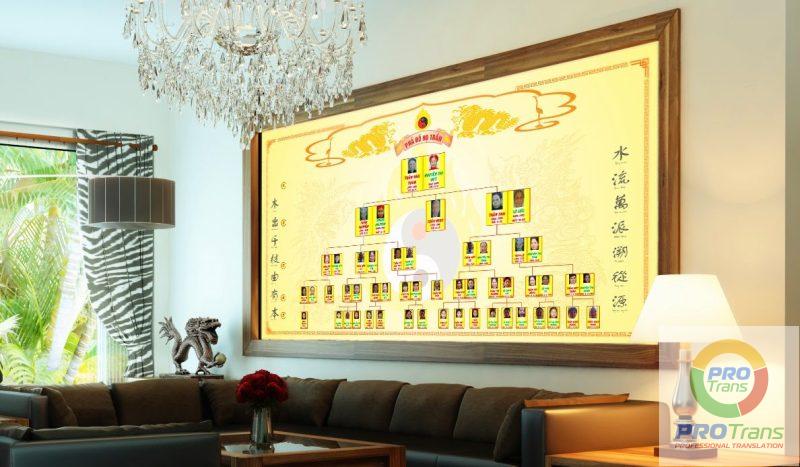 Gia phả là tài sản quý báu của mỗi dòng tộc