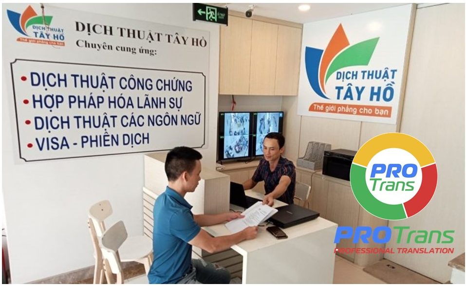 Văn phòng dịch thuật TAYHOTRANS Hà Nội