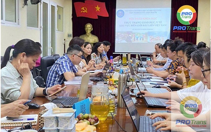 Năng lực biên dịch tài liệu giáo dục chuyên nghiệp phục vụ các buổi tập huấn và đào tạo nội bộ