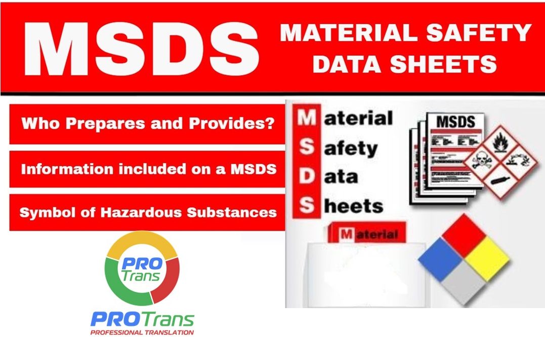 Mẫu dịch thuật Tài liệu MSDS, SDS tại Hà Giang