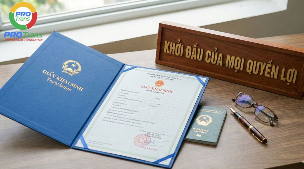 Dịch thuật công chứng Giấy khai sinh tại Quảng Bình