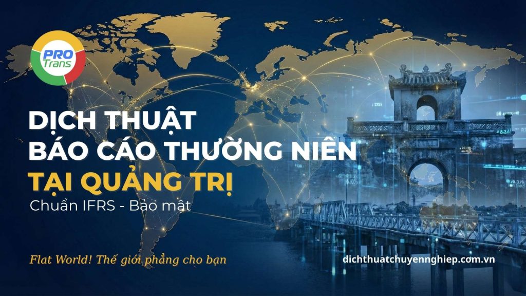 Dịch thuật Báo cáo thường niên tại Quảng Trị.