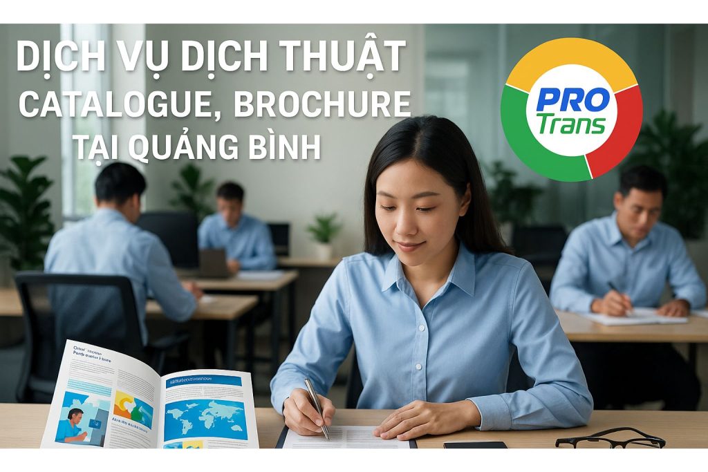 Dịch thuật Catalogue, brochure Quảng Bình uy tín tại dịch thuật chuyên nghiệp
