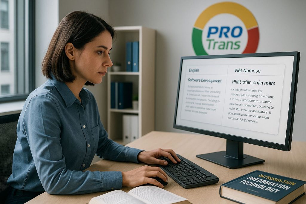 Dịch thuật tài liệu chuyên ngành Công nghệ thông Quảng Bình - PROTRANS