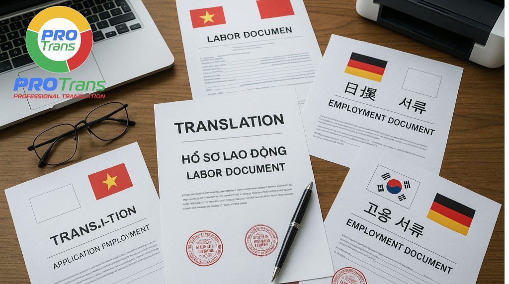 Dịch thuật tài liệu Xuất khẩu lao động 