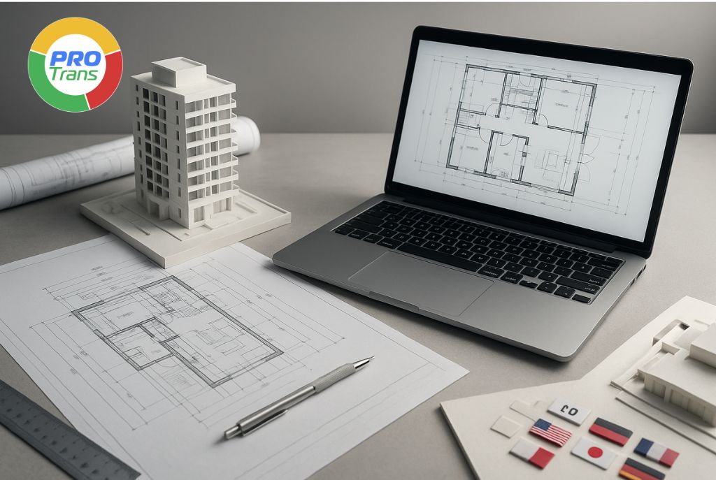 Dịch thuật bản vẽ kiến trúc và dịch công chứng bản vẽ hoàn công hồ sơ thiết kế xây dựng tại PROTRANS.