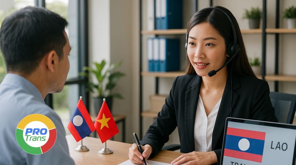 Dịch thuật tiếng Lào trọng điểm tại PROTRANS Huế