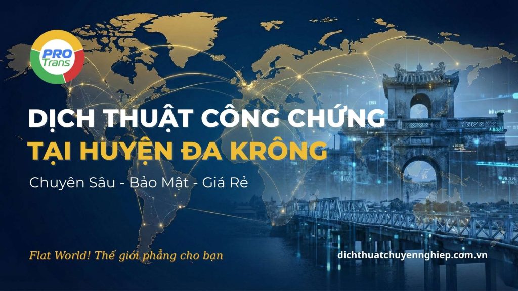 Dịch thuật công chứng tại Huyện Đa Krông