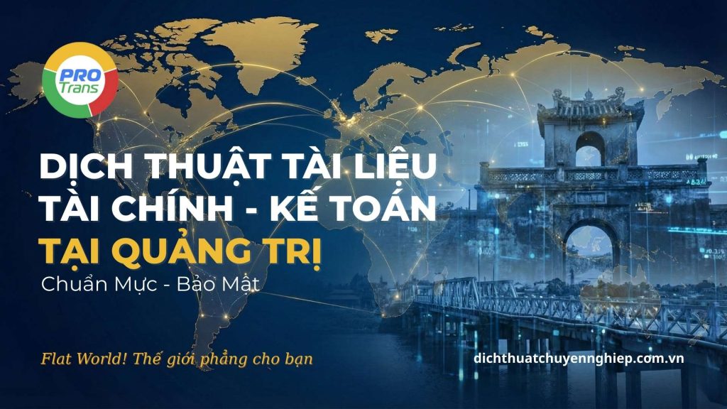 Dịch thuật Tài chính - Kế toán tại Quảng Trị.