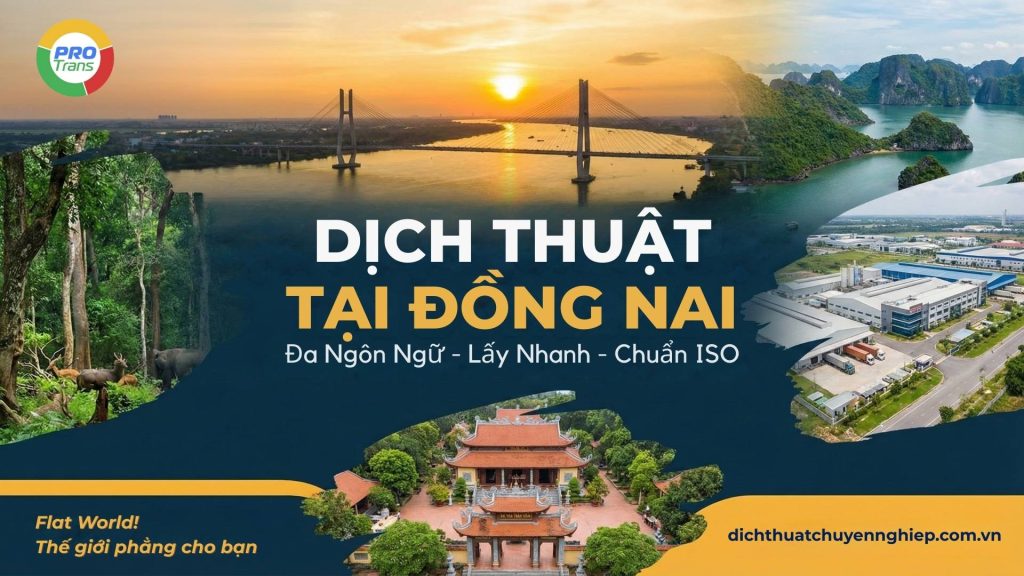 Dịch thuật công chứng tại Đồng Nai.