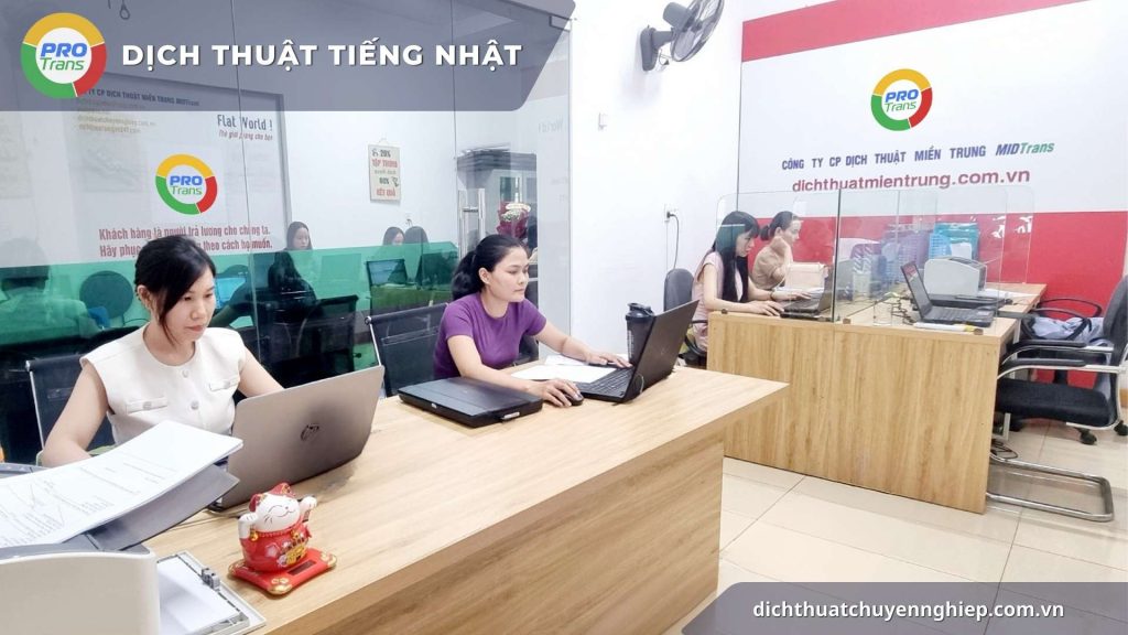 Dịch thuật tiếng Nhật tại PROTrans.