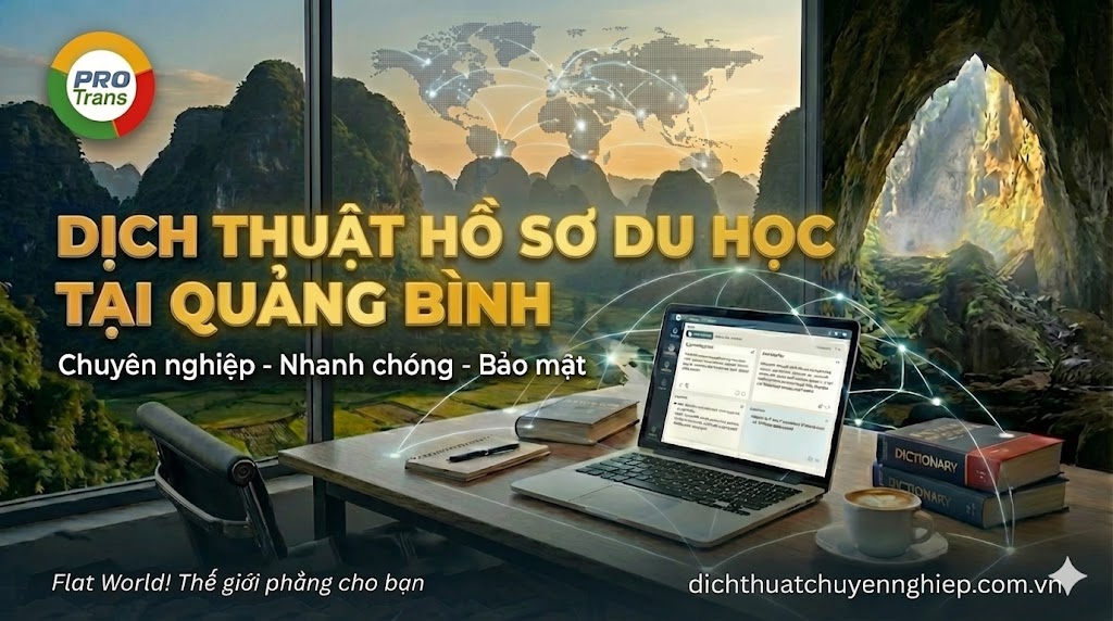 Dịch thuật công chứng Hồ sơ du học tại Quảng Bình - PROTRANS