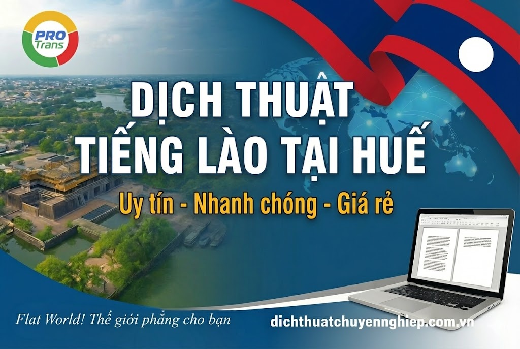Dịch thuật tiếng Lào tại Huế - PROTRANS