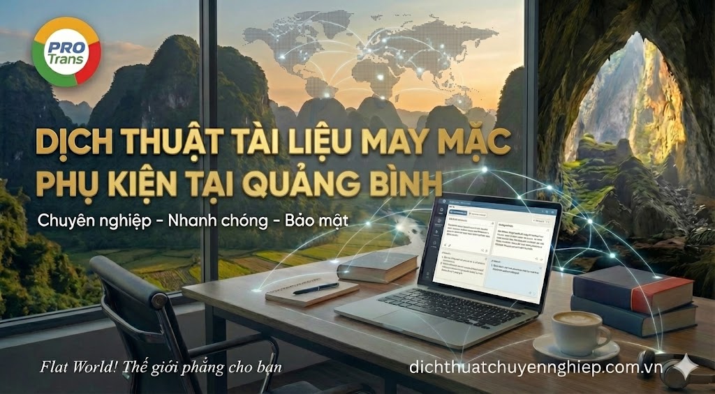 Dịch thuật tài liệu May mặc & Phụ kiện tại Quảng Bình - PROTRANS