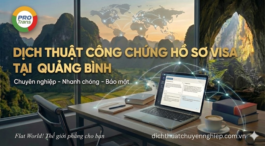 Dịch thuật công chứng Hồ sơ Visa tại Quảng Bình - PROTRANS