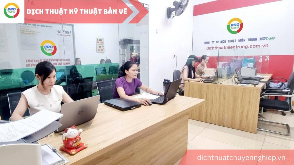 Dịch thuật Bản vẽ kỹ thuật tại Huế - PROTRANS