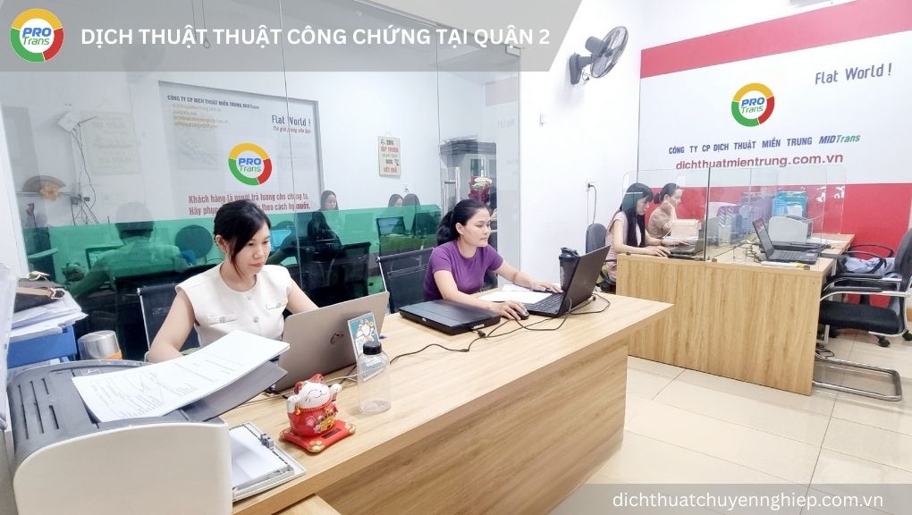 Báo giá dịch thuật công chứng tại Quận 2 