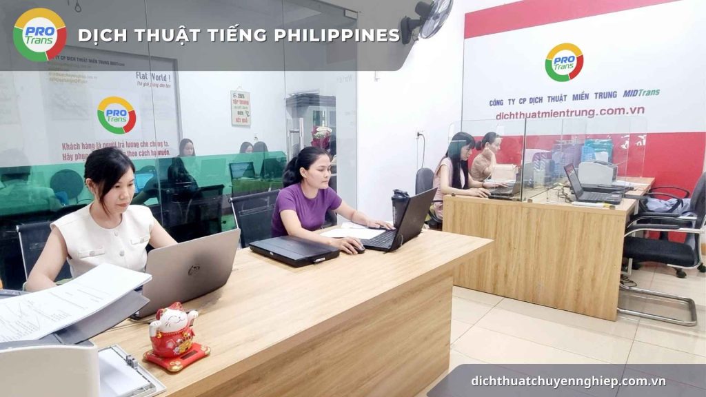 Dịch thuật tiếng Philippines.