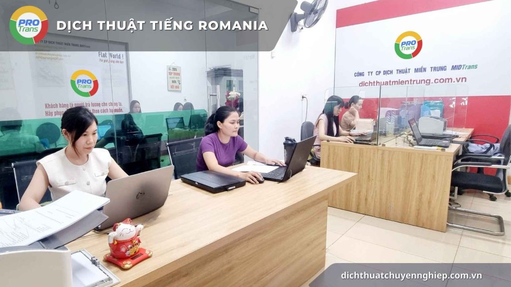 Dịch thuật tiếng Romania - PROTRANS.