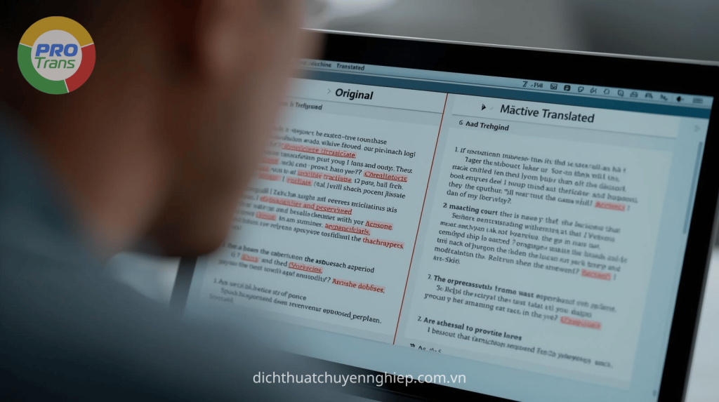 Hình ảnh minh họa rủi ro thường gặp lạm dụng dịch máy.