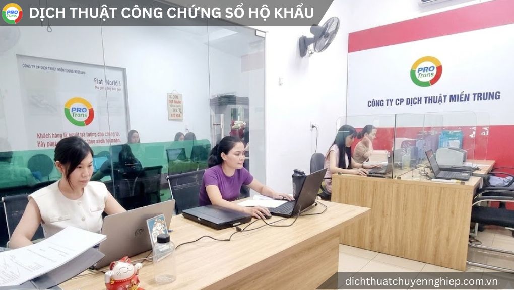 Dịch thuật công chứng Sổ hộ khẩu tại Quận 7 - PROTRANS