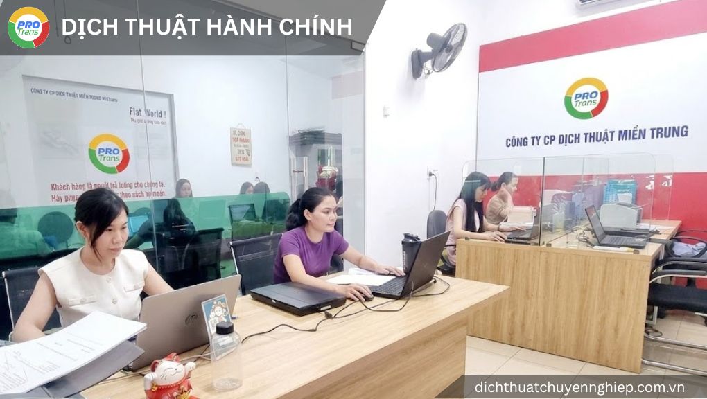 Dịch thuật tài liệu chuyên ngành Hành chính tại Quận 7 - PROTRANS