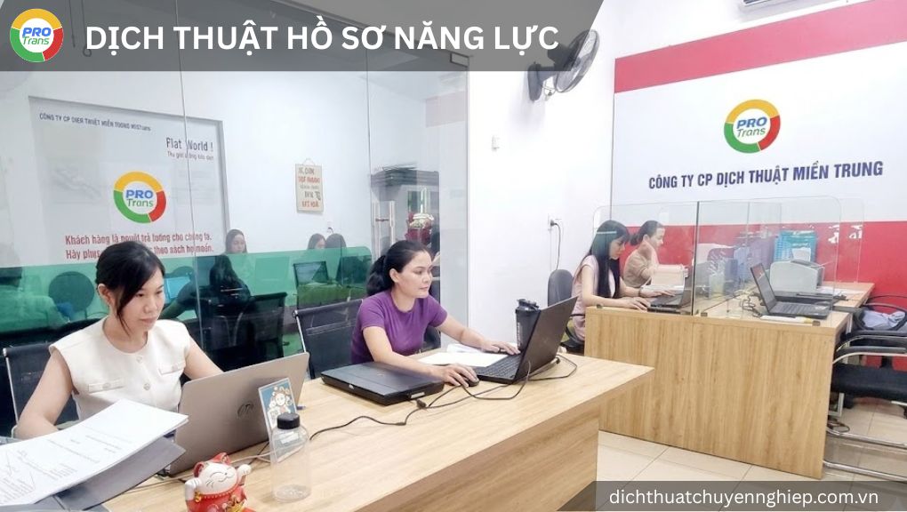 Dịch thuật Hồ sơ năng lực tại Quận 7 - PROTRANS