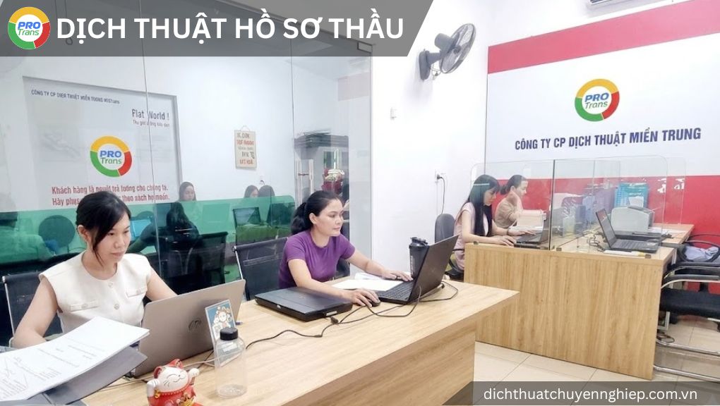 Dịch thuật Hồ sơ thầu tại Quận 7 - PROTRANS