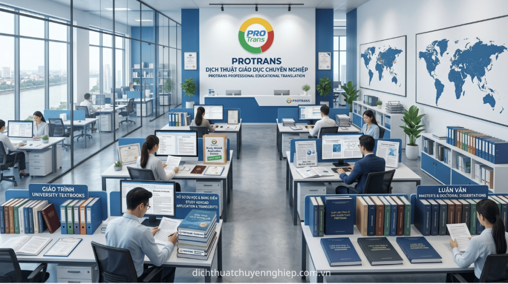 PROTRANS – Dịch thuật tài liệu giáo dục, luận văn, hồ sơ du học tại Quận 9
