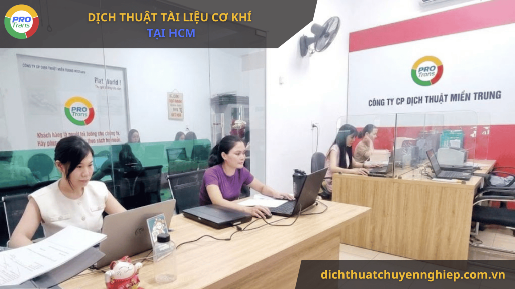 Dịch thuật tài liệu cơ khí Quận 9 uy tín, chính xác – PROTRANS