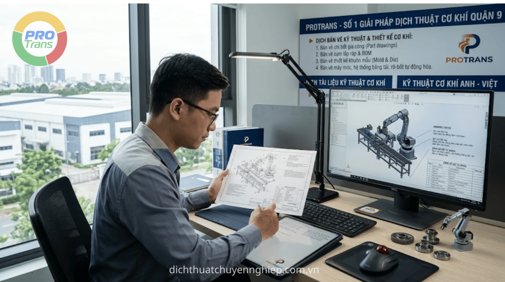 Chuyên xử lý bản vẽ lắp ráp, BOM, khuôn mẫu và tài liệu máy móc với độ chính xác cao, đúng chuẩn ngành.