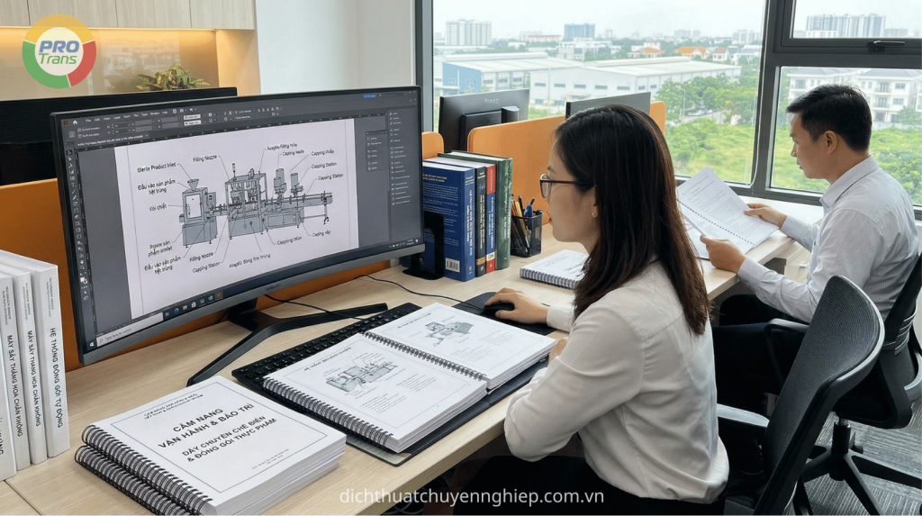 Chuyên viên PROTRANS trao đổi và xử lý tài liệu R&D, kiểm tra Product Specification và COA nhằm hoàn thiện hồ sơ công bố sản phẩm thực phẩm đúng chuẩn quy định trước khi đưa ra thị trường.