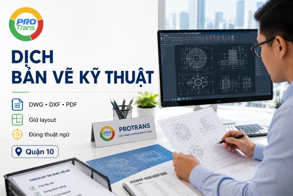Đơn Vị Dịch Thuật Bản Vẽ Kỹ Thuật Tại Quận 10 Uy Tín, Chuẩn Xác Thuật Ngữ