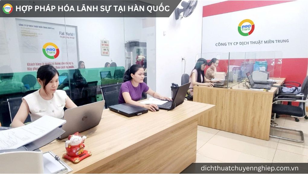 Hợp pháp hóa lãnh sự tại Hàn Quốc trọn gói