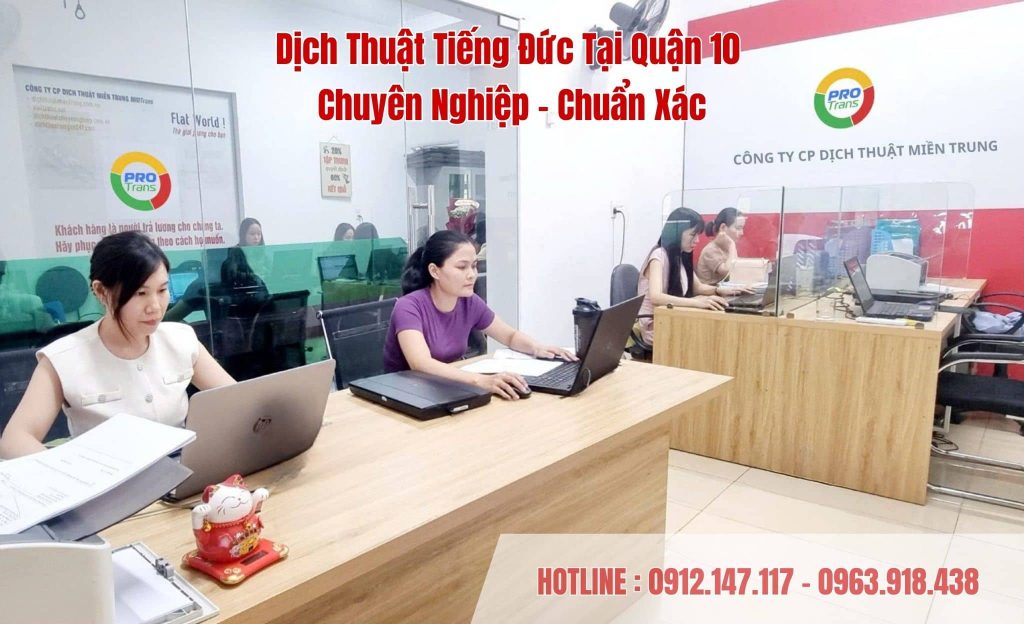 Dịch vụ dịch thuật tiếng Đức tại Quận 10 chuyên nghiệp, chuẩn xác, hỗ trợ nộp hồ sơ trực tuyến và giao nhận tận nơi.