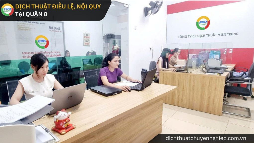 Dịch thuật Điều lệ, nội quy tại Quận 8 - PROTRANS
