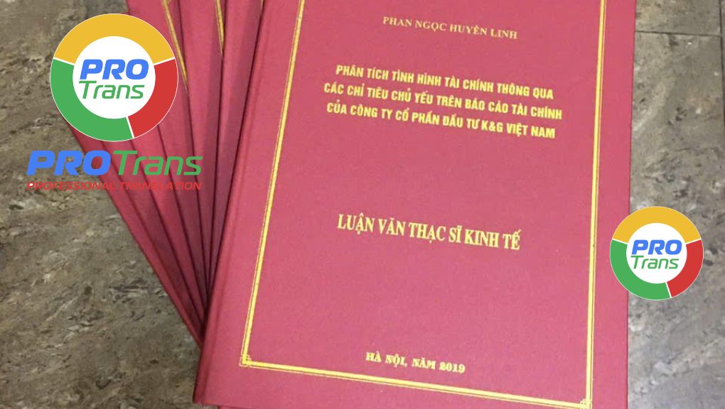 Mẫu dịch thuật Luận văn đồ án của khách hàng tại Quận 8