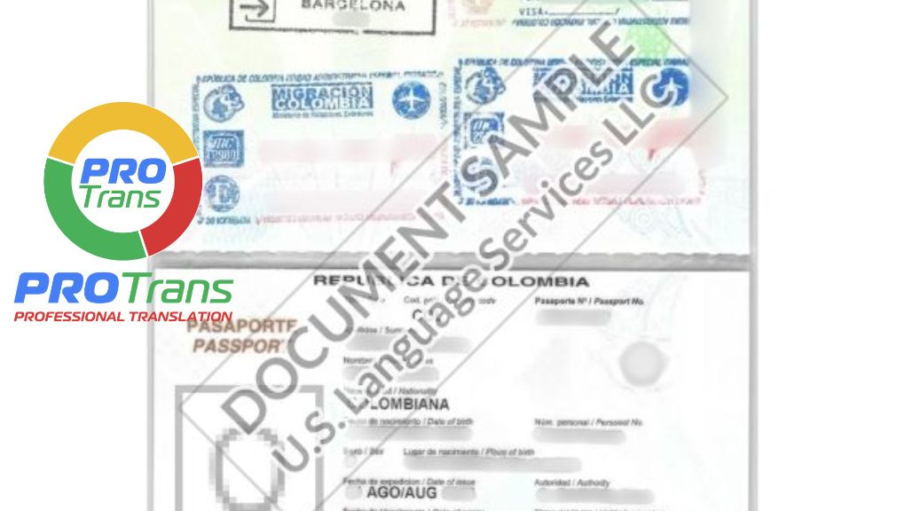 Mẫu dịch thuật Hộ chiếu cho khách hàng tại Quận 8