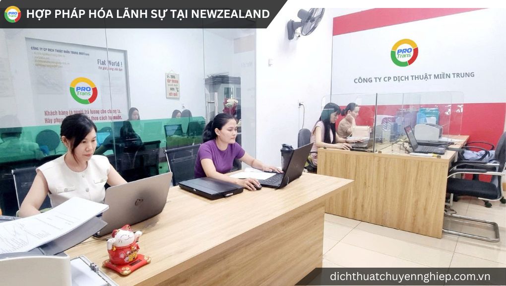 Đội ngũ chuyên viên tư vấn và tiếp nhận hồ sơ hợp pháp hóa lãnh sự tại newzealand.