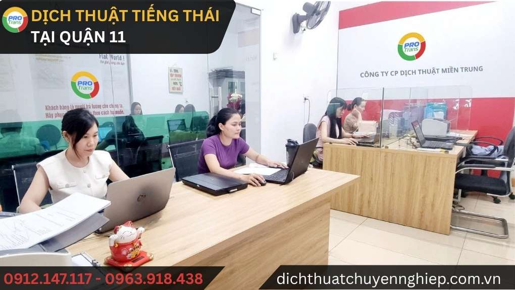 Dịch thuật tiếng Thái tại Quận 11 - Giải pháp ngôn ngữ chuẩn xác
