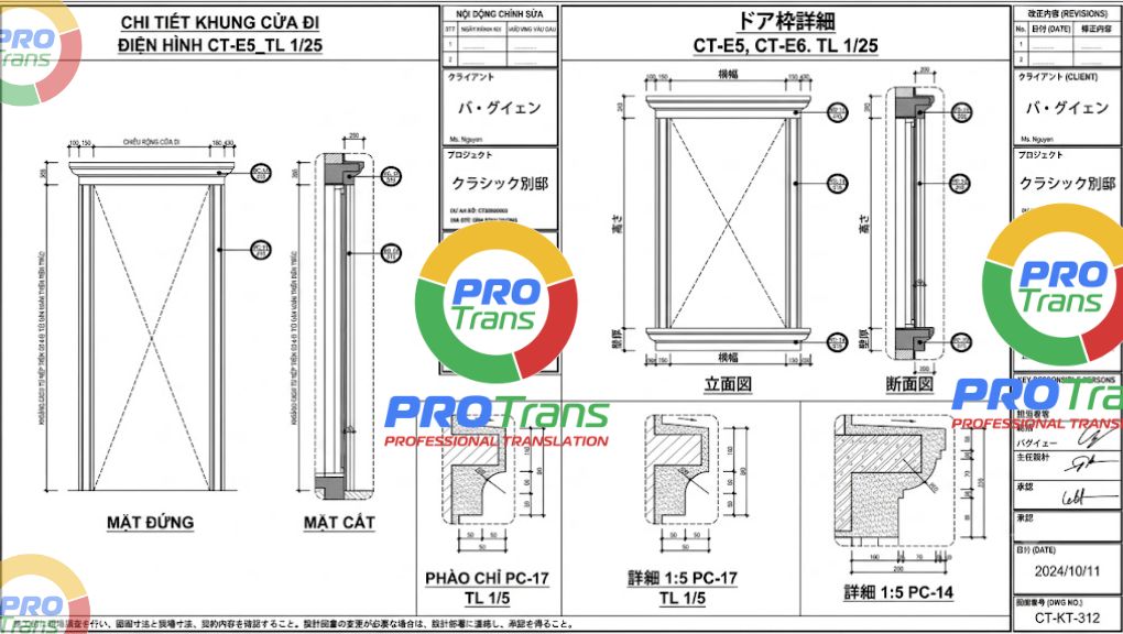 Mẫu dịch thuật tài liệu Xây dựng Kiến trúc tại Quận 9
