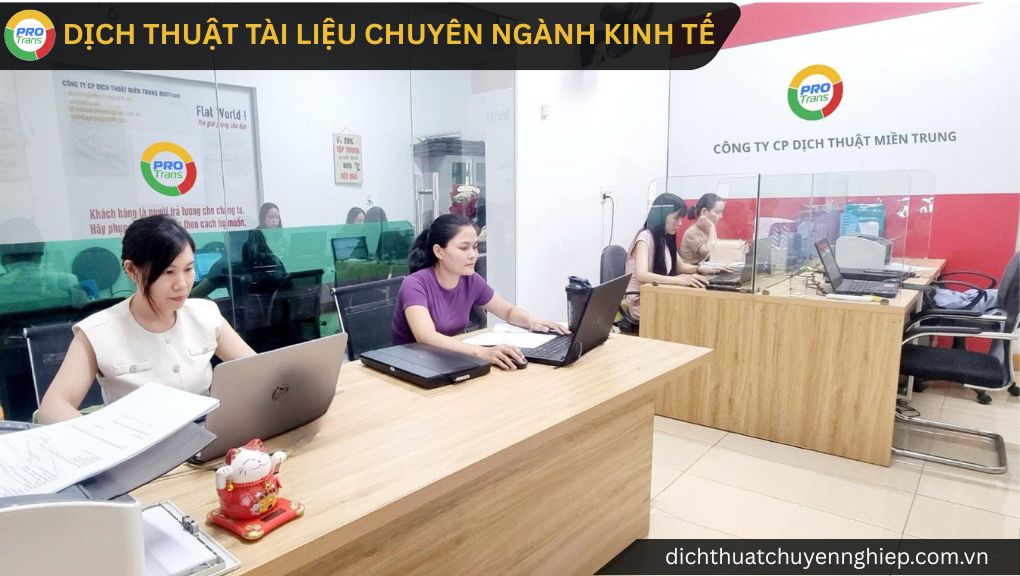 Dịch thuật tài liệu chuyên ngành Kinh tế tại phường Thủ Đức - PROTRANS